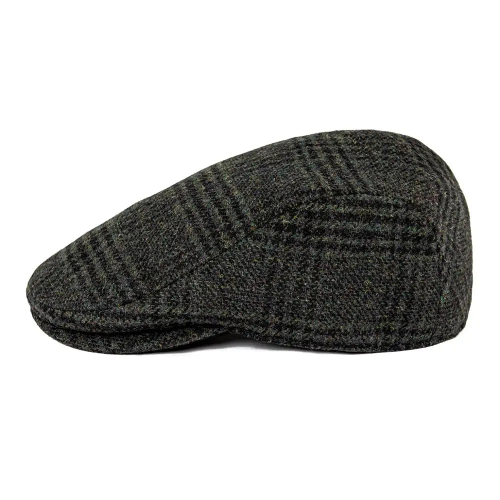 Retro Workwear-Inspired Washed Cotton Beret For Everyday