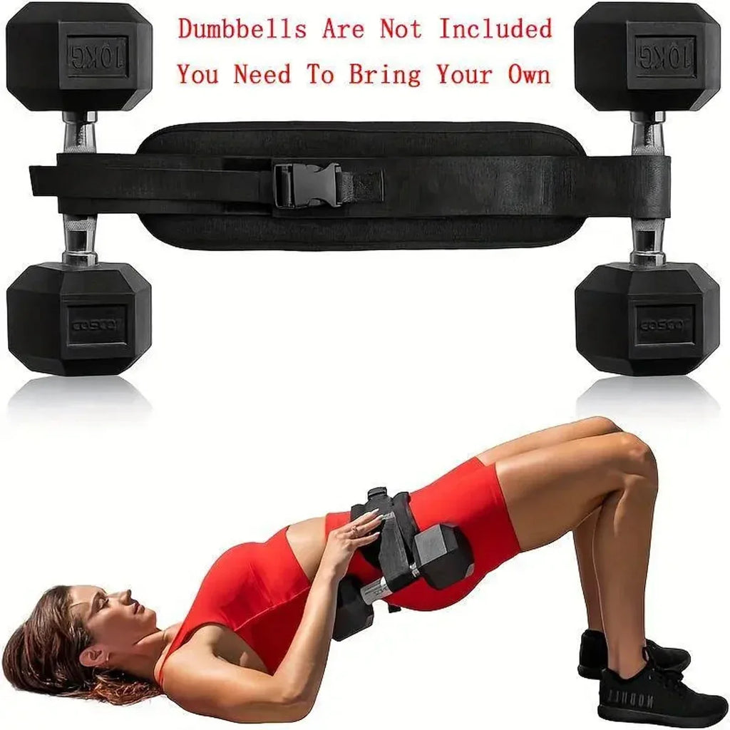 "Adjustable Weighted Hip & Glute Training Belt"